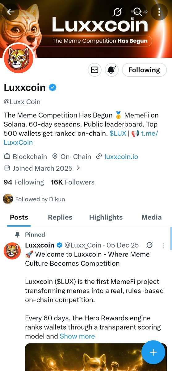 heysree5's tweet photo. @andikadikun @Luxx_Coin Done ✅ https://t.co/zFUCYq6dB3