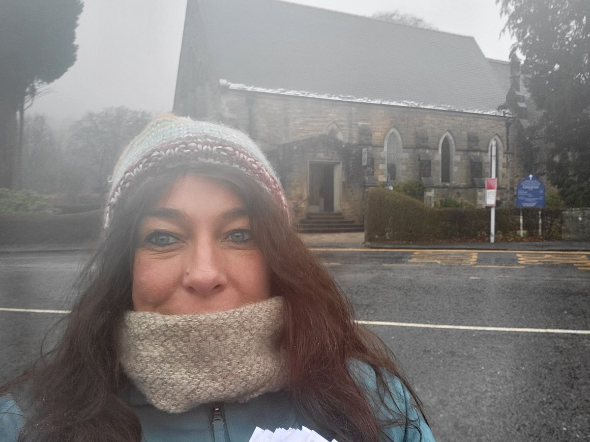 In weather that can only be described as *minging* it was still good to be out on the doors in lovely Dollar today! Definitely on the road to Holyrood now... #scotlibdems