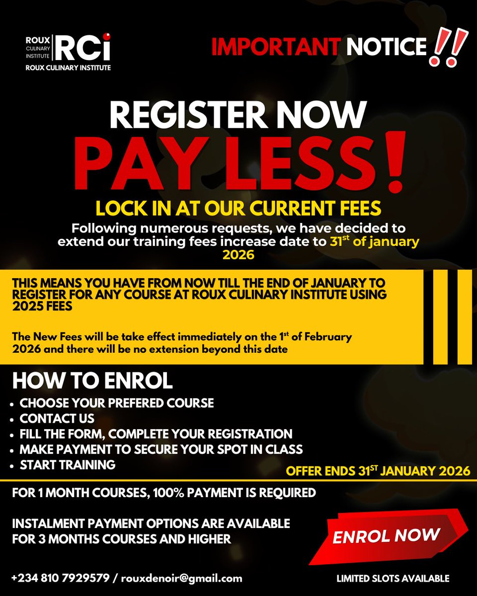 Roux Culinary Institute tweet media