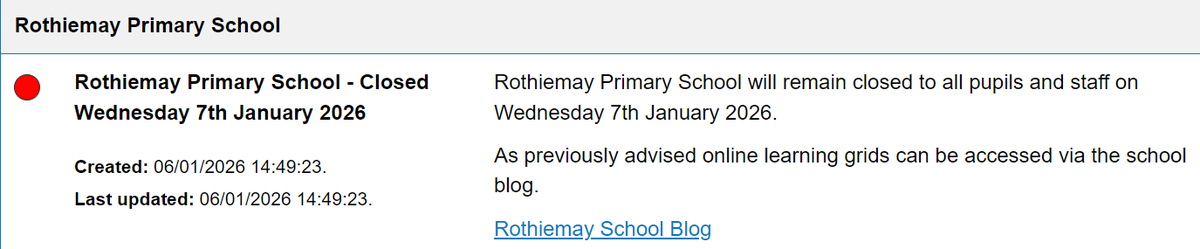 Rothiemay Primary School tweet media