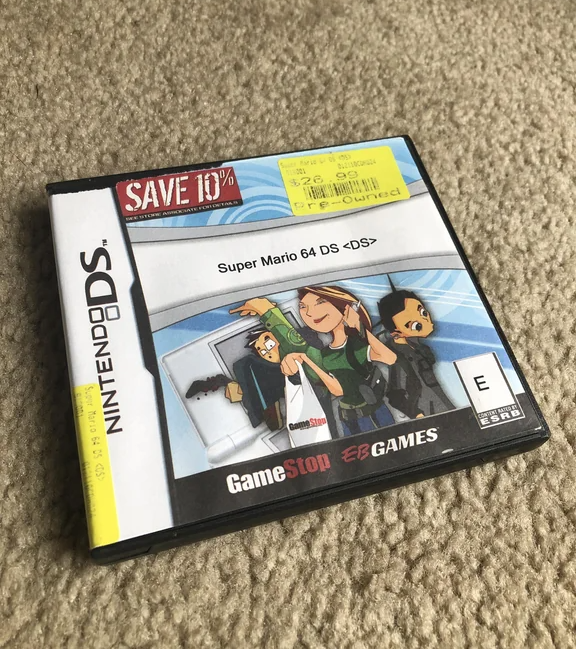 2000s Pre-owned GameStop/EB Games video game cases