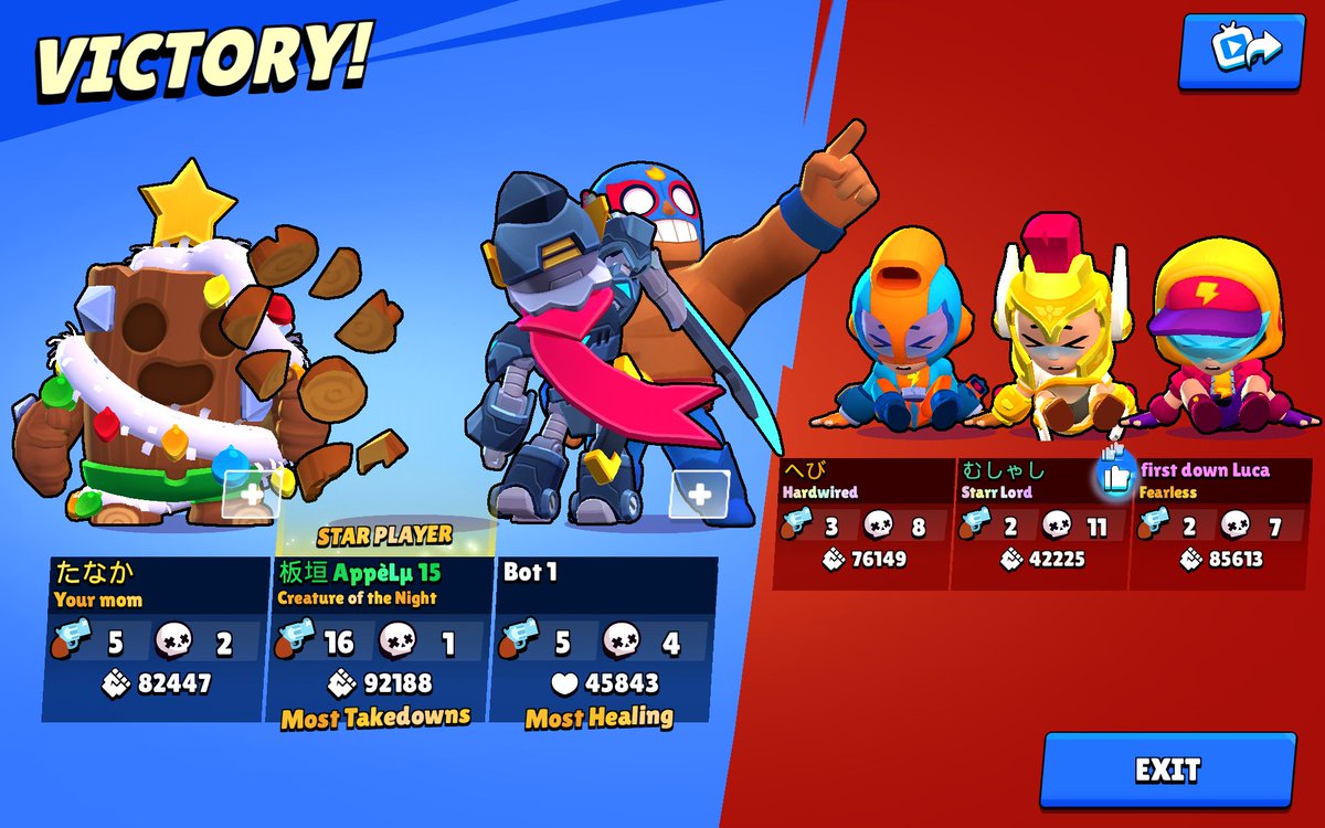 リア友とブロスタ
#ブロスタ