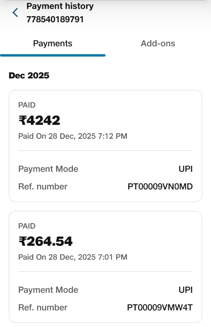 Satish_G7488's tweet photo. @reliancejio @JioCare 
Hey i made payment to my suspensed jio fiber account, I want refund for this payment 

Jio fiber account number 778540189791 https://t.co/wlUrBm0fwi