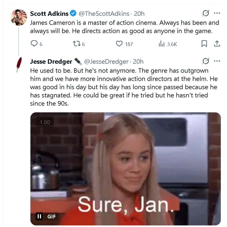 This may be one of my favorite “if you know, you know...” Twitter/X  exchanges in recent history.