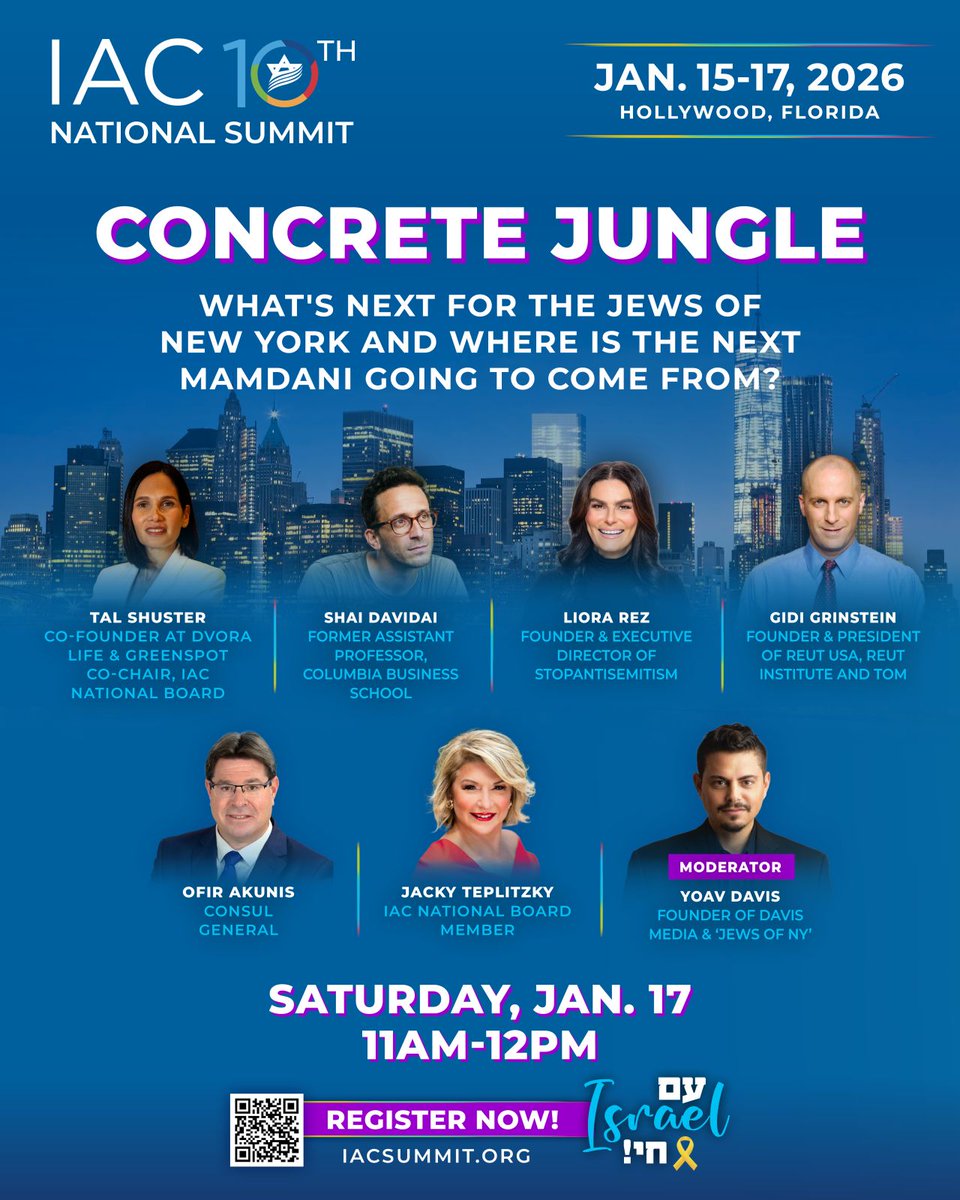 New York is at a real crossroads, and the stakes for the Jewish community have never been clearer - hear powerful voices talking about what’s next for Jewish life in NYC, rising antisemitism, leadership challenges, and where we go from here.

👉 Register now at