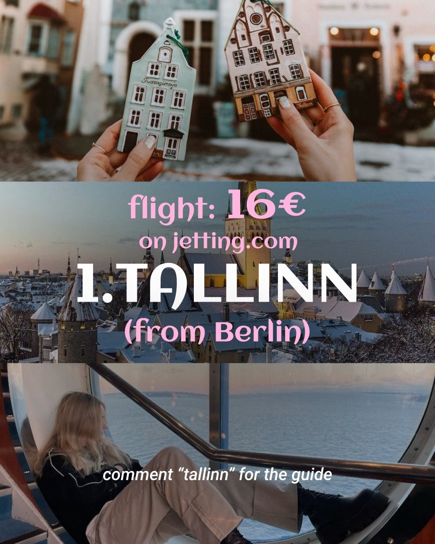 Jetting_com's tweet image. Stop surviving winter — start romanticizing it❄️✈️
Fly around Europe — with spontaneous escapes for under €29.
Cozy cities, winter vibes, and unforgettable moments — without overspending.
📲 Book now on jetting.com and go make some memories!
#cheapflights