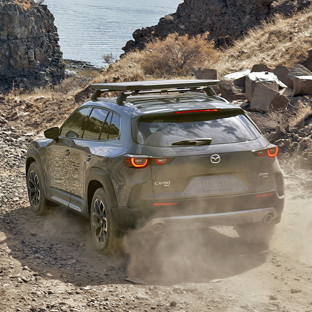 Arriving midweek: 2026 Mazda CX-50... ours to be a Hybrid Premium Plus. #mazdausa #mazdacx50