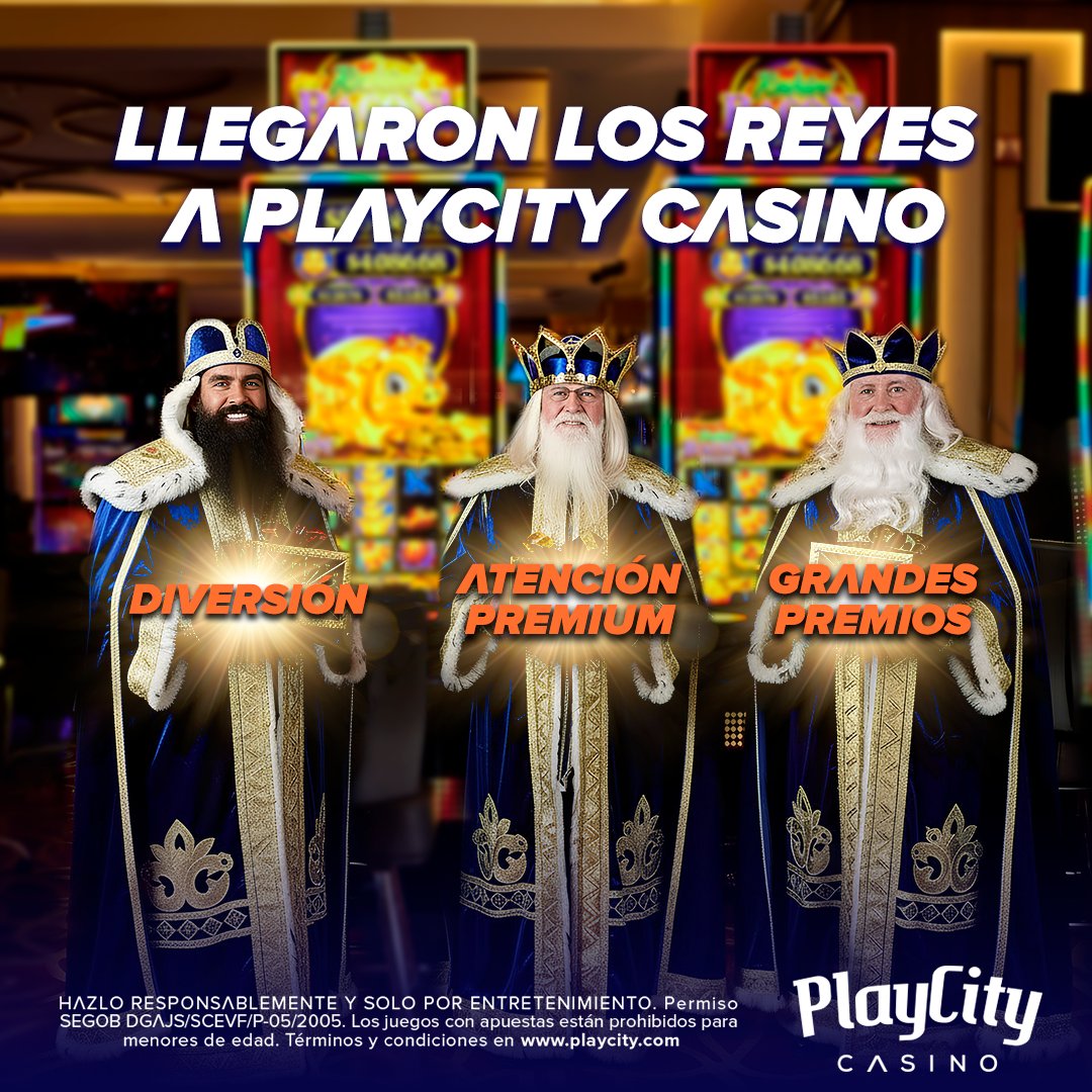 Disfruta del mejor Día de Reyes divirtiéndote como nunca.
Visítanos en tu PlayCity Casino más cercano. 👑🎰

#PlayCityCasino #DíaDeReyes