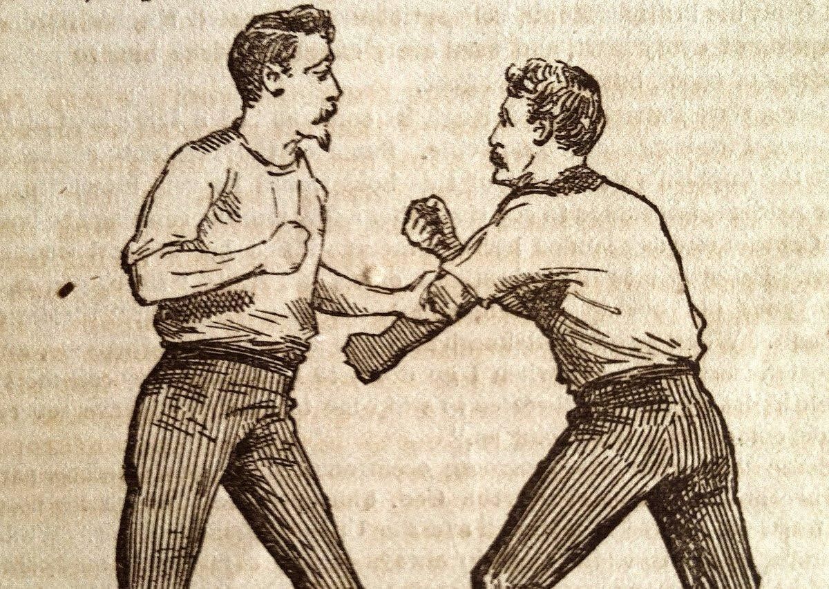 MINTStateInc's tweet image. On this day #OTD in 1681, the first recorded #boxing match took place in Britain when the second Duke of Albemarle, Christopher Monck, hosted a fight in which his butcher beat his butler – and without any written rules!