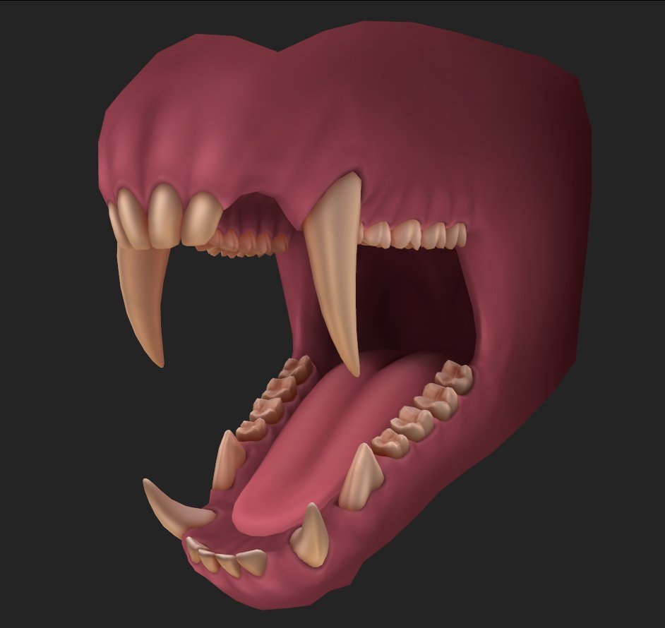 Monkey mouth texture
