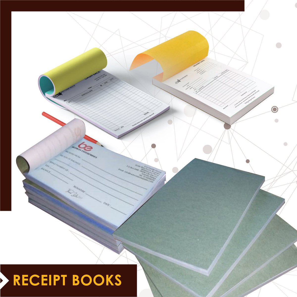 wabbzykreations's tweet photo. Sell smart, Document easily.
Get receipt books, invoices, business cards, catalogues, price lists etc printing services. Get in touch:
+254765337834 / info@downtownbranding.co.ke
#downtownbranding #receipt #receiptbooks #branding #NicolasMaduro #graphics #conformitygate https://t.co/zfOUatKRlV