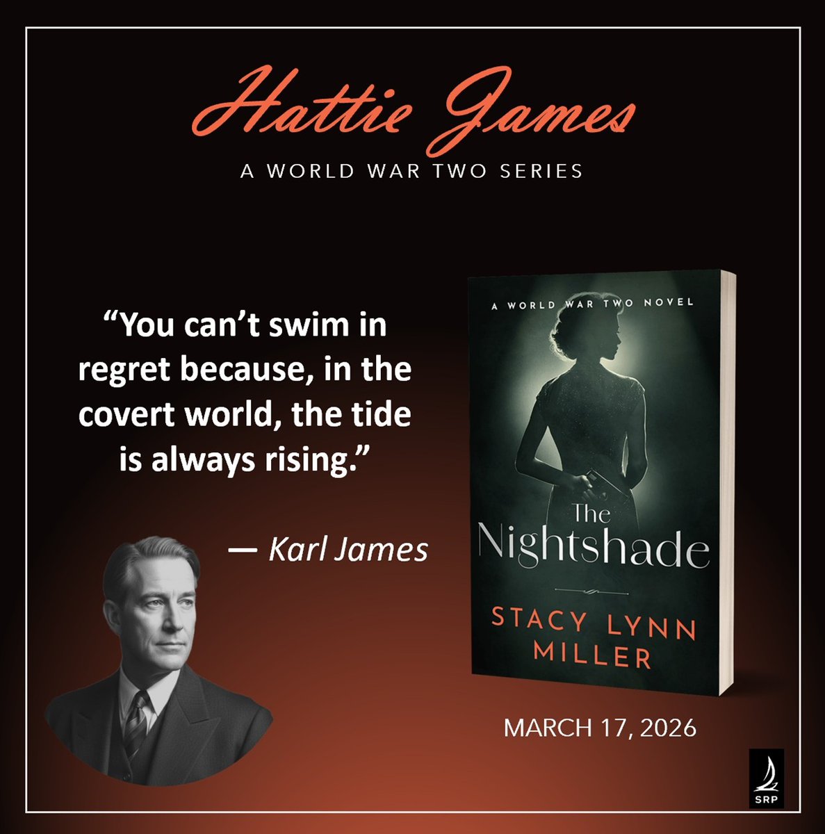 Karl James has spent a lifetime serving his country—a country that wants to jail him. Now he’s fighting for his life.

The Nightshade is coming March 17th, 2026.

#NightshadeBook #HattieJamesSeries #HistoricalFiction #WWIIFiction #SpyThriller #SapphicFiction #NewBookRelease