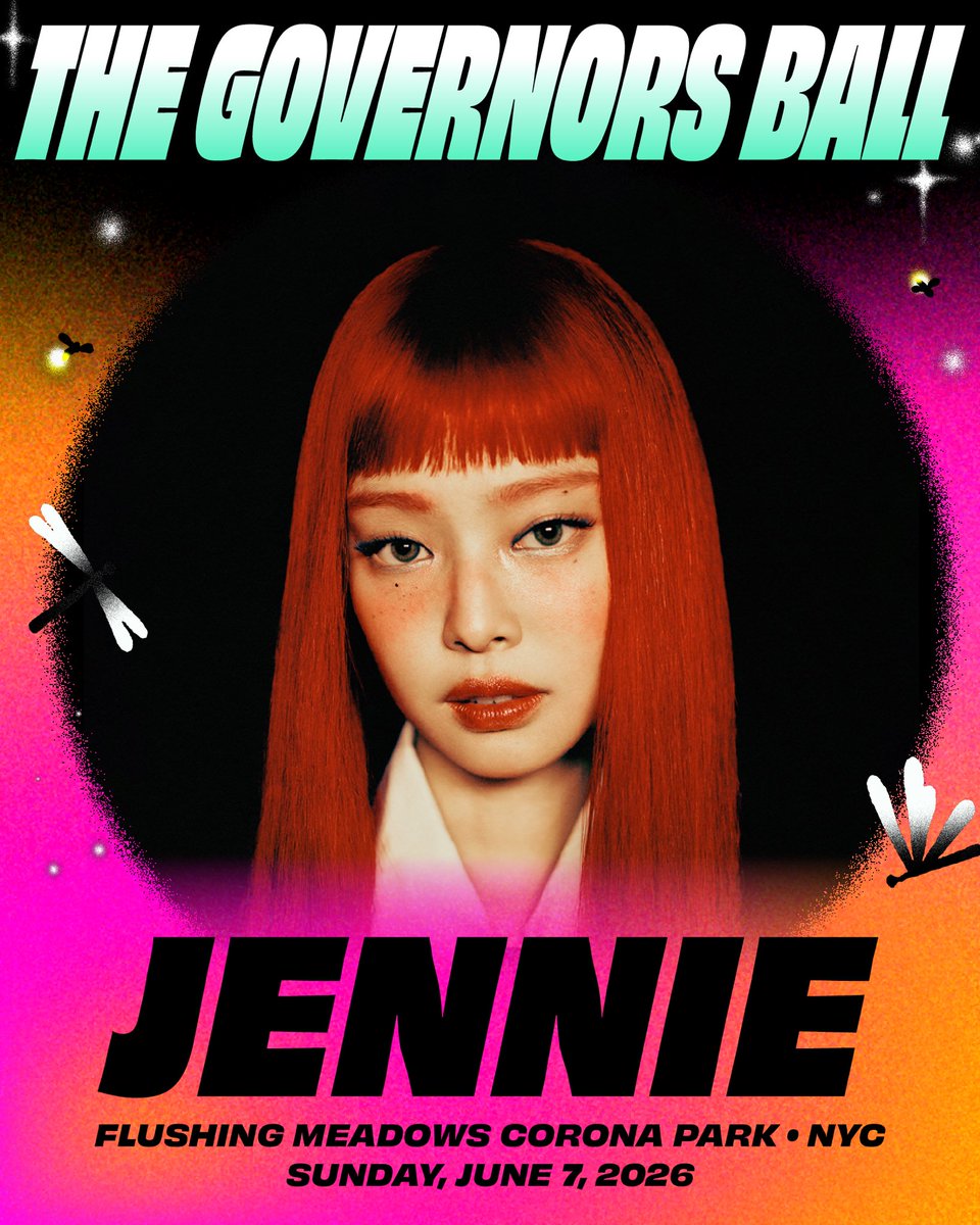 NY, see you soon <a href="/GovBallNYC/">Gov Ball</a> 🗽✨

Tickets &amp; info: governorsballmusicfestival.com/tickets

#JENNIE #제니 #OA #governorsball2026