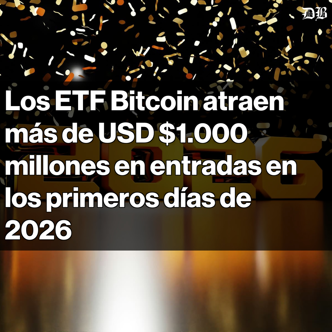 🚨 Crece la inversión en ETF Bitcoin 🚨 Más de USD $1.000 millones en  entradas en solo los primeros días de 2026. Casi USD $700 millones fluyeron  este lunes, marcando un alto