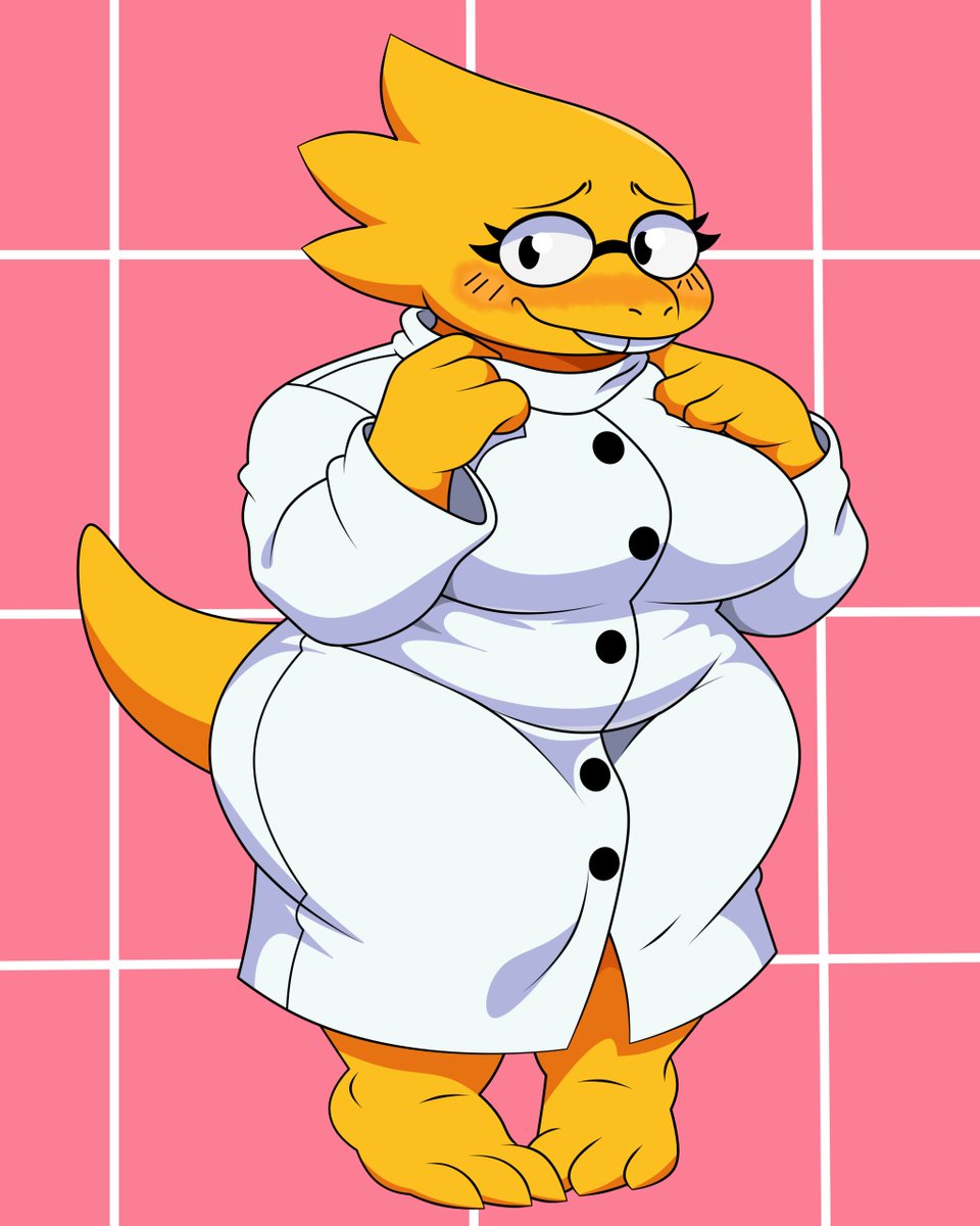 Eddy_Fingerita's tweet photo. Okidoki, here my first drawing of 2026, I call it: I love you Alphys UwU #undertale #Alphys https://t.co/NXEBKd3y7l
