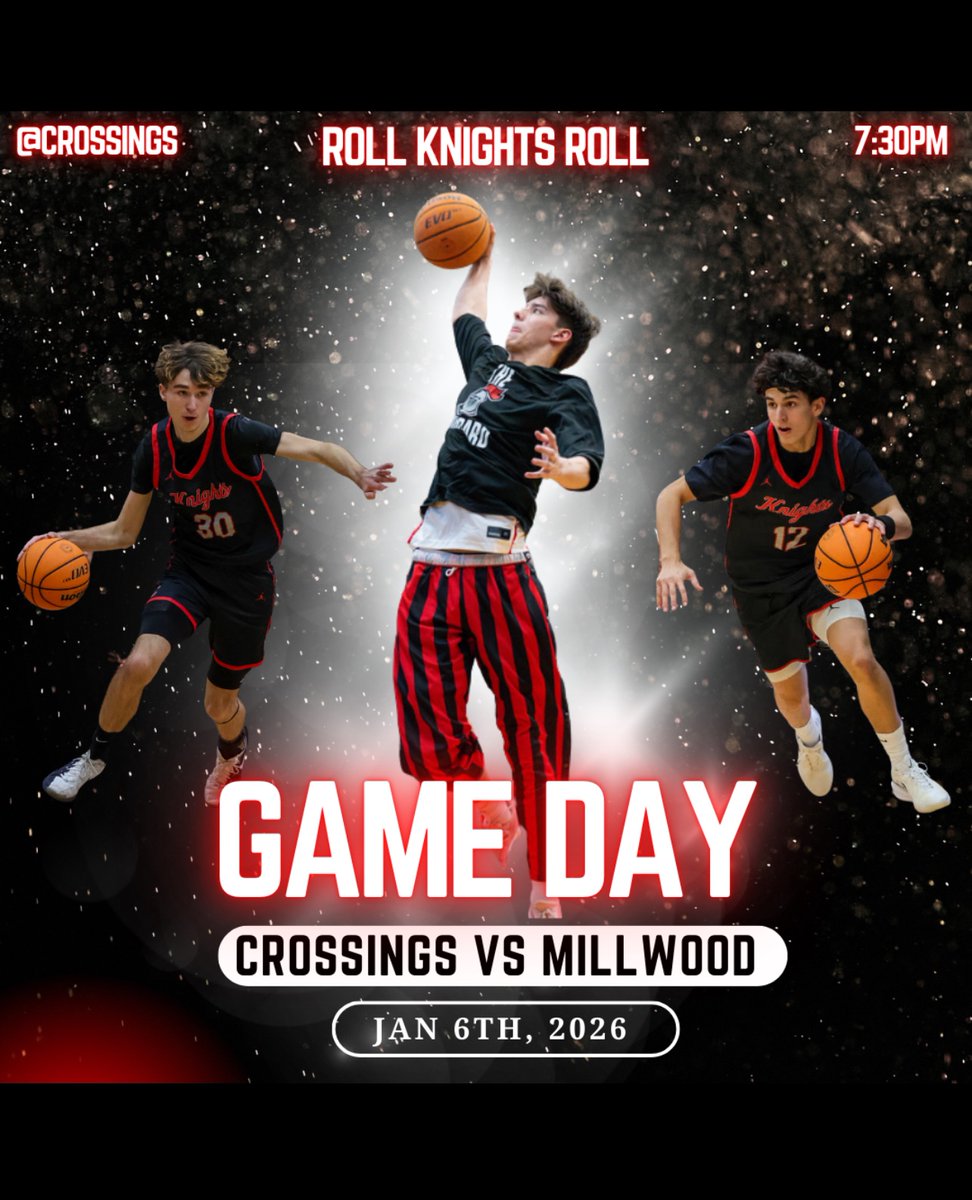 It’s GAMEDAY!!
Roll Knights Roll
#TheStandard
🆚 Millwood 
📍 Home
📆 01/06/2026
⏰ 7:30PM