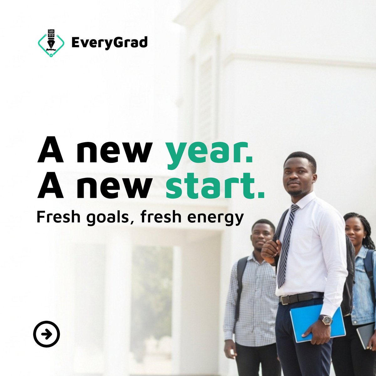 EveryGrad's tweet photo. We’re officially back.
 
New year. New focus. 

Same mission — empowering students through structure, tools, and innovation.
 
 Happy Resumption!!

#HappyResumption #EveryGrad #BackToBuild #2026Goals https://t.co/27qSeCYaqZ