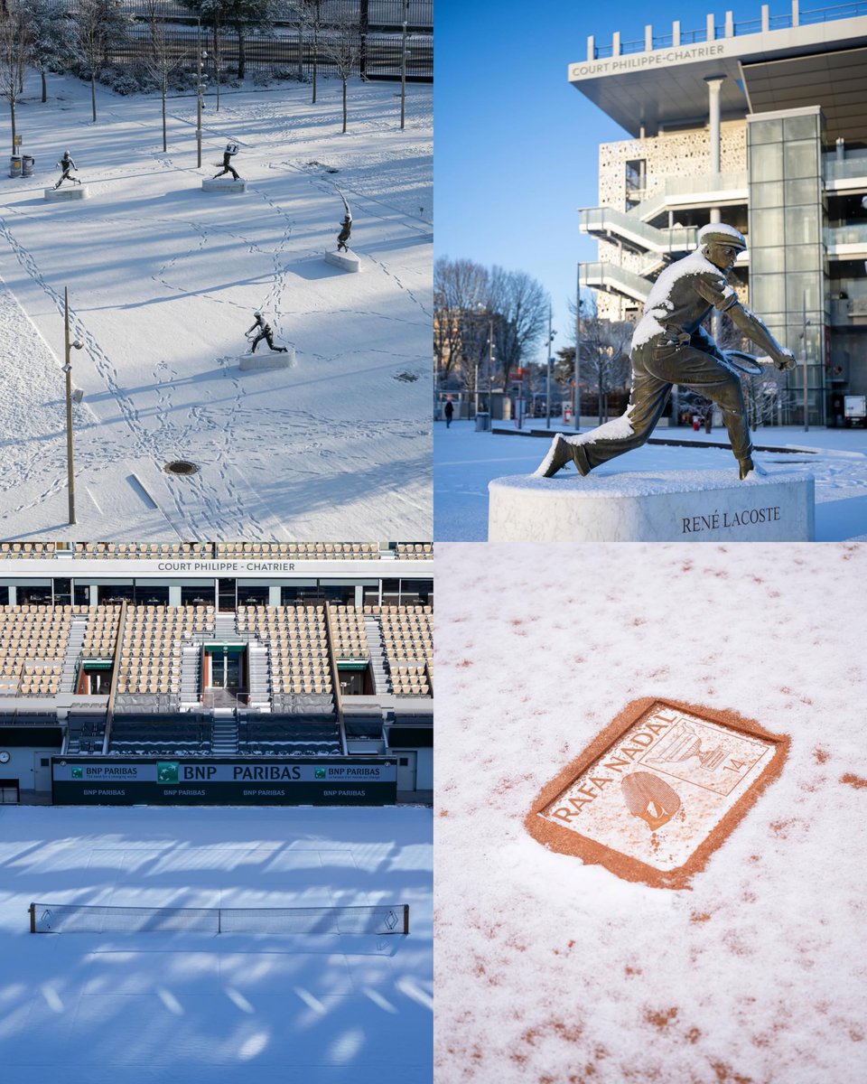 Roland-Garros under the snow has a mystical flair

📸 <a href="/rolandgarros/">Roland-Garros</a>