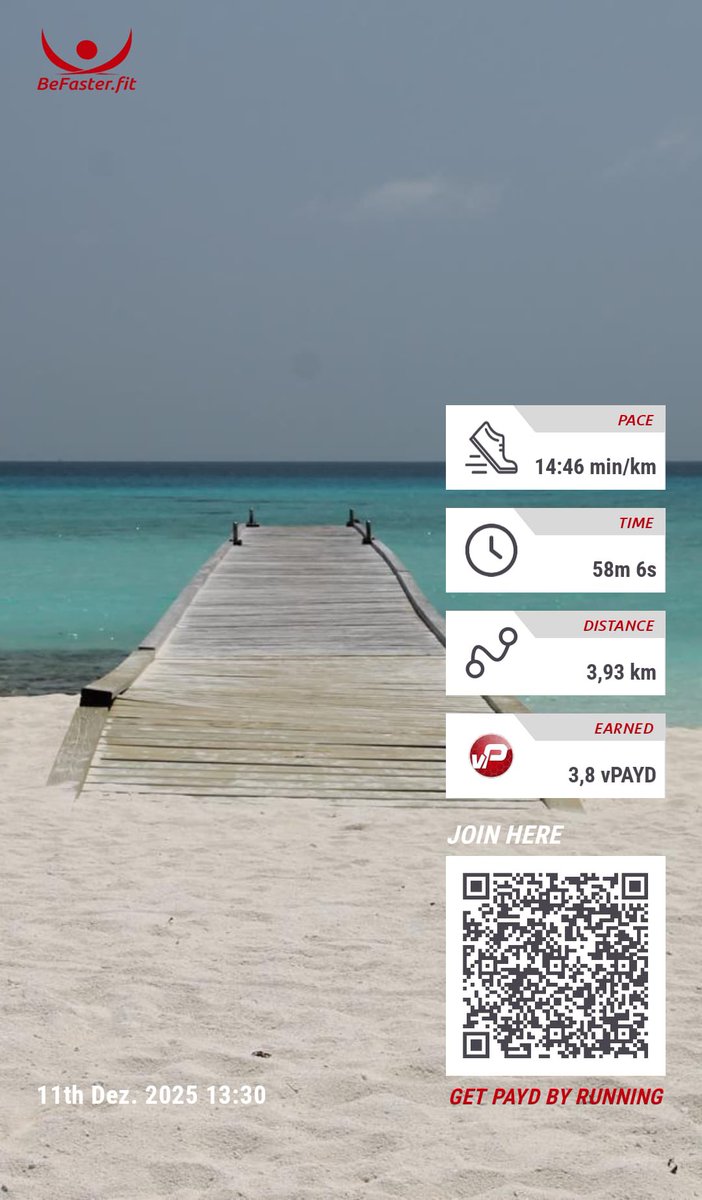 eminam1969's tweet image. Ich hab meine Laufschuhe geschnürt – und Befaster.fit macht den Rest 🏃‍♀️
Klare Trainings, echte Motivation und messbare Fortschritte. Genau das, was mir gefehlt hat.
Absolute Empfehlung 💪 #running #Befaster.fit