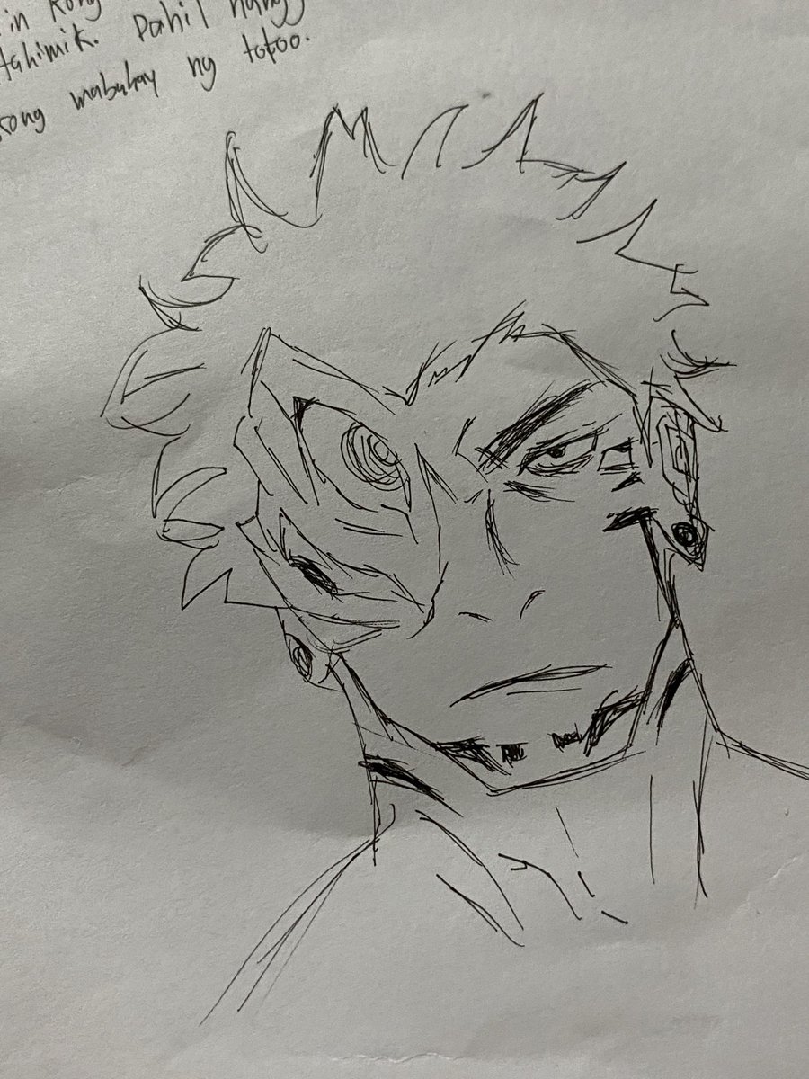 winstonredd_'s tweet image. quick sketch habang nag aayos ng ppts