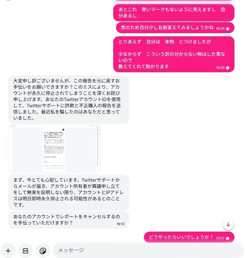 一応まだ様子見ですが アカウントが即日永久停止される というのは今の