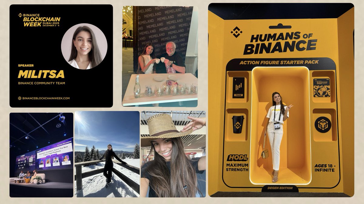 Time for my 2025 appreciation post (it’s Jan 6, better late than never ✨):

2025 was one of those years that quietly changes you…

-I was in Dubai for <a href="/binance/">Binance</a> Clubhouse and Binance Blockchain Week, supported by 80+ <a href="/BinanceAngels/">Binance Angels</a> powering every activation. Grateful for this