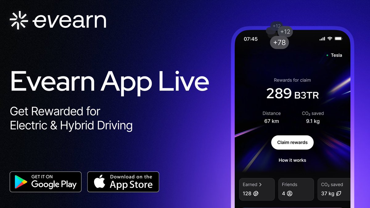 Evearn - Drive EV/Hybrid, Get Rewarded (@EvearnB3TR) / Posts / X