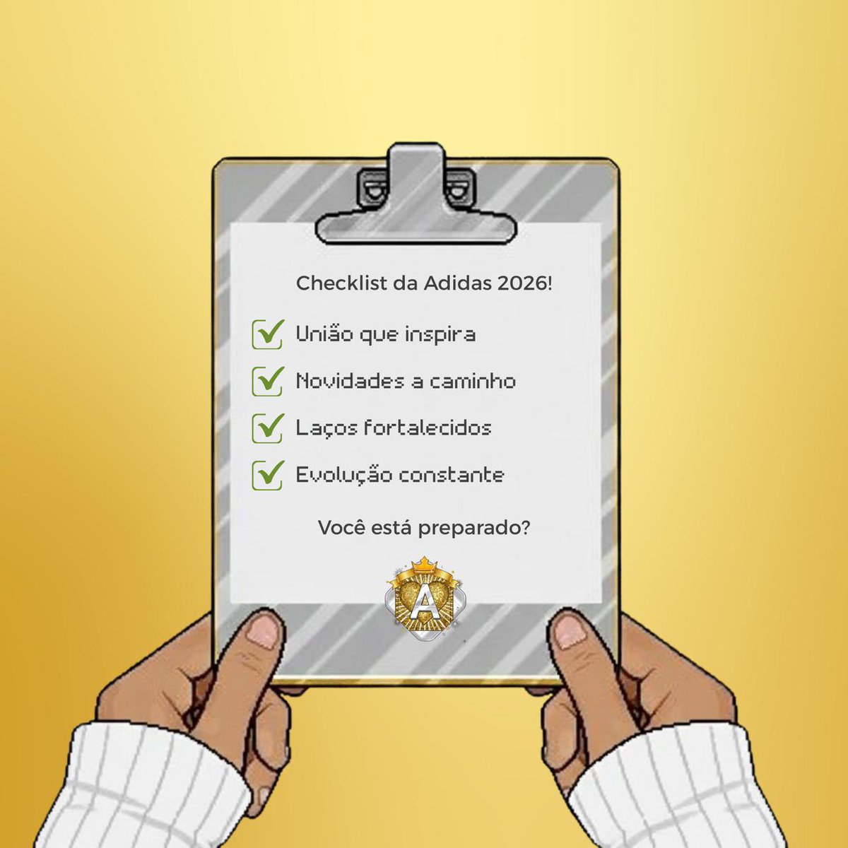 Quando o checklist começa a ser marcado… é sinal de que algo grande vem aí 👀

Acompanhe os próximos dias! 
#AdidasKickoff