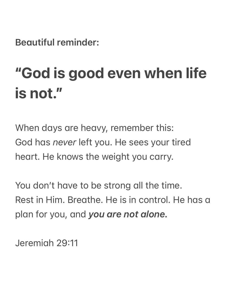 “For I know the plans I have for you,” declares the Lord, “plans to prosper you and not to harm you, plans to give you hope and a future.” Jeremiah 29:11