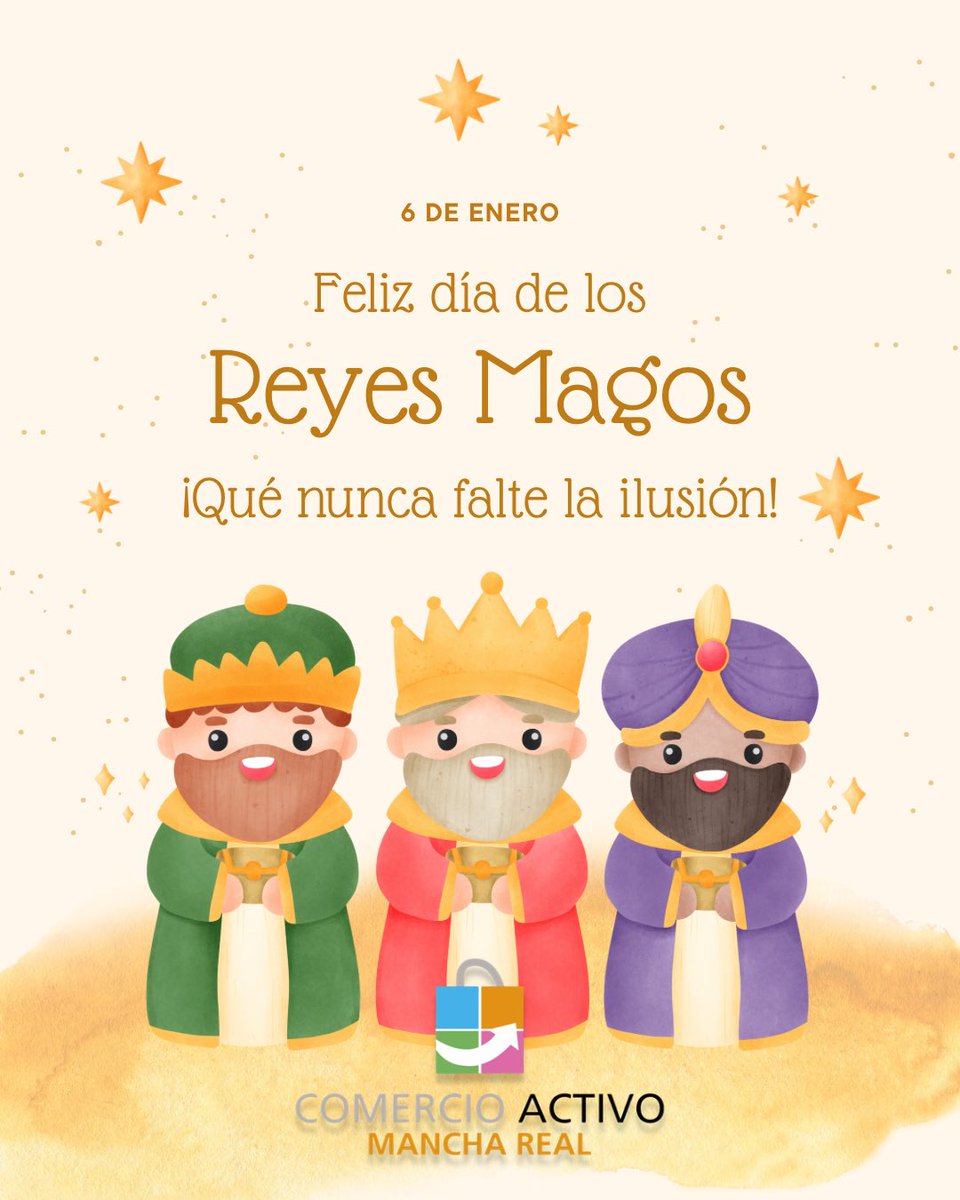 ¡Feliz Día de Reyes! 👑✨
Hoy nuestro mayor agradecimiento no es para Sus Majestades, sino para VOSOTROS. Gracias por elegir Mancha Real, por vuestra confianza y por llenar de vida nuestras calles. 🎁🙌
Que nunca falte la ilusión. 💫💚
#ComercioActivo #ManchaReal #DíaDeReyes