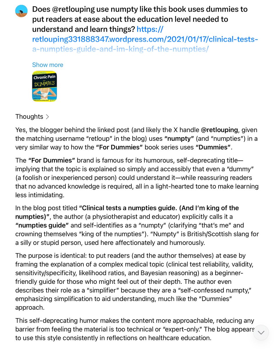 Retlouping's tweet photo. Understanding why I often refer to myself as a numpty. 

Ancora Imparo

I’m a simplifier https://t.co/HpxOi51QYK

A numpties Guide: https://t.co/jf8zutfVdm

I aim to facilitate learning. https://t.co/L2mDwqN944
