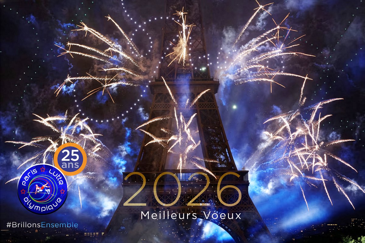 Belle &amp; heureuse année à tous nos Followers et à toute la Famille de la #Lutte
2026 sera pour <a href="/parislutteolymp/">ParisLutteOlympique</a> une année particulière puisque nous fêterons les 25 ans de notre Club. Nous avons travaillé sur des projets nouveaux que vous allez bientôt découvrir. Restez à l'écoute