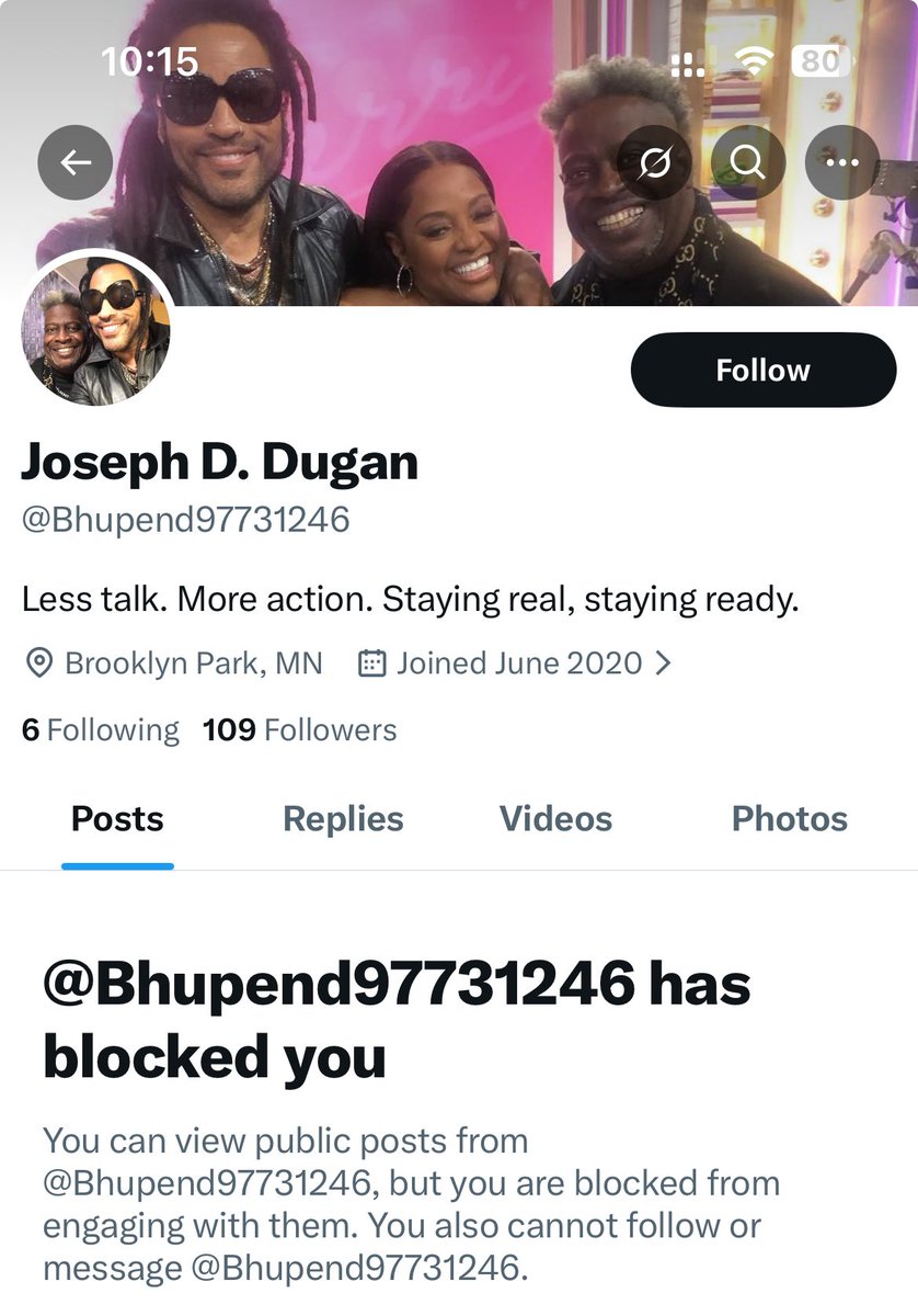 charlene_chez's tweet image. ⁦@LennyKravitz⁩ greetings #Kravitz…so this human X me yesterday about DM-ing him, your #cousin #Bhupend97731246
My response was just as elated as his “DM me” request….now I’m seeing this..No idea who this mug is &amp;amp; no prior convo w/him but I’m blocked? #WTF😂 #jackass🙄