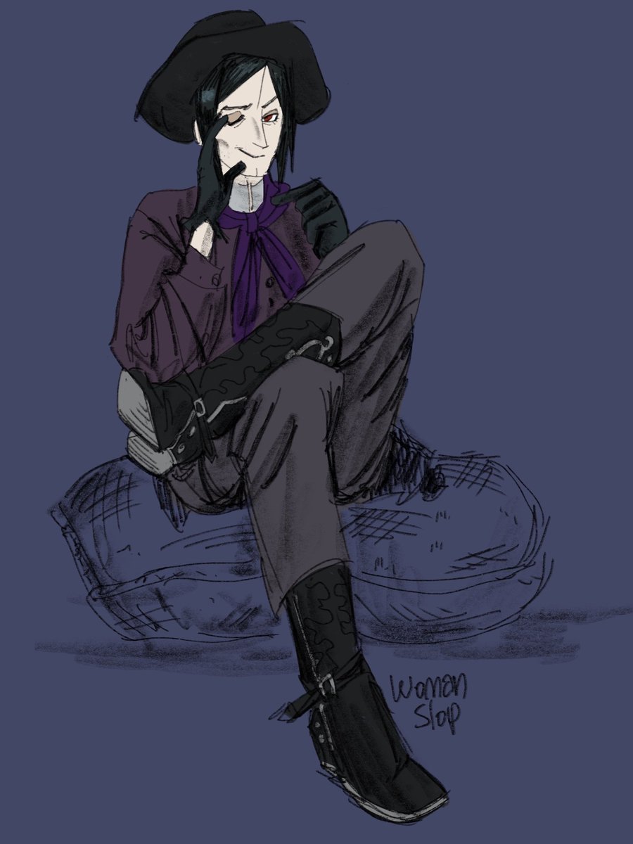 womanslop's tweet image. U know what they say... save a horse ride a cowboy or whatever.... 🤠 👢 🐎 🐴  #blackbutler #sebastianmichaelis