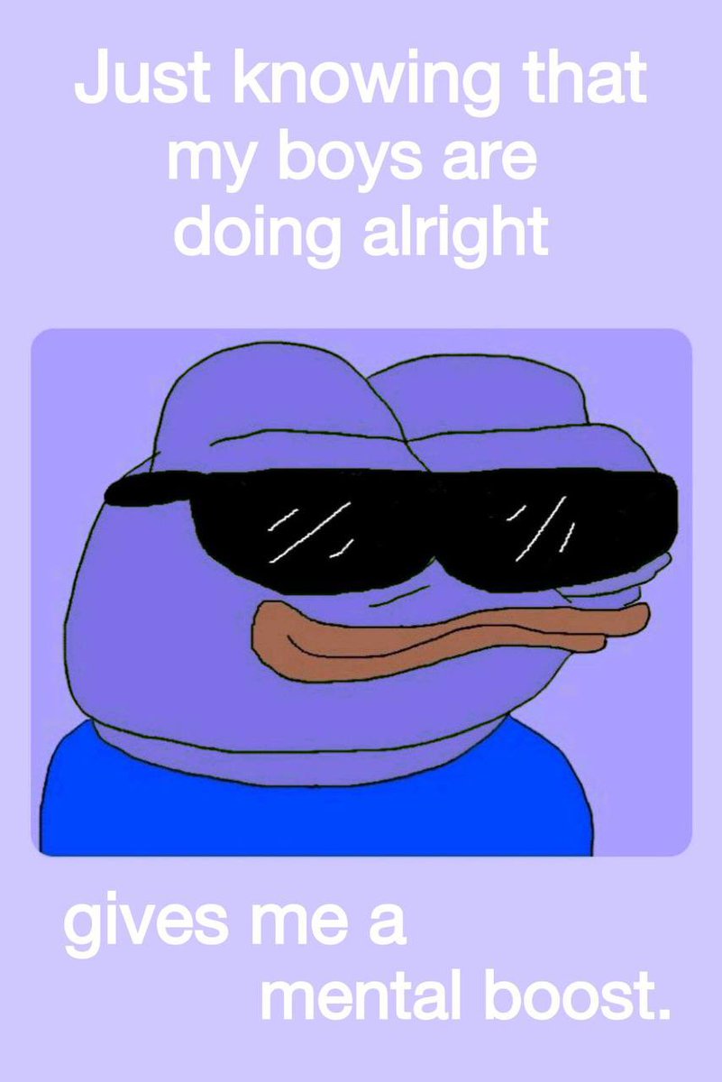 I keep it going for the boys and girls out there 🙌🏽🐸💜

$PEPE hits different on $MON

#pepeonmonad #pepe #monad #memecoins #pepecommunity