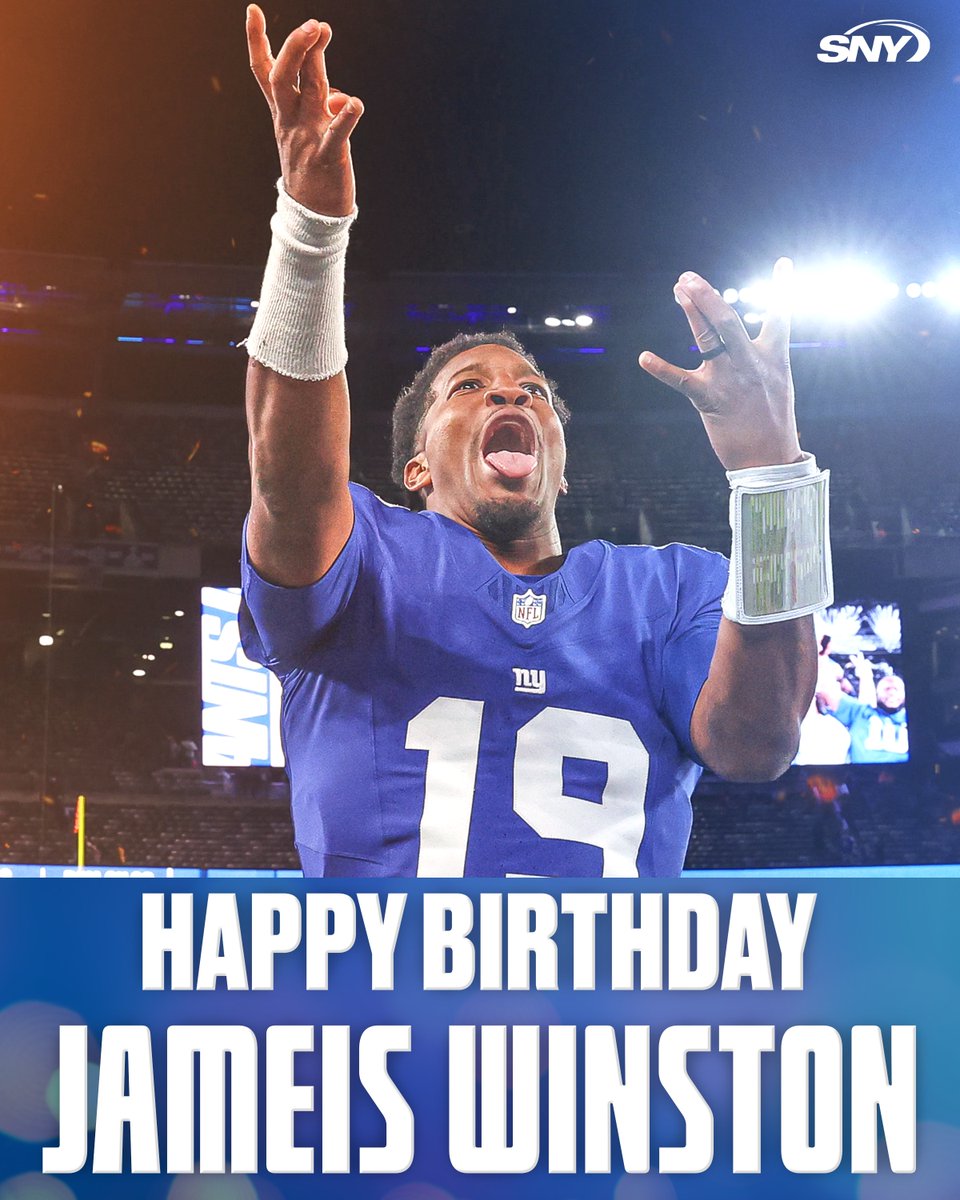 SNYGiants's tweet image. Happy birthday, Jameis! 🥳