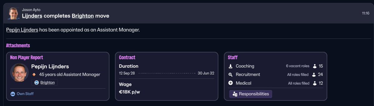 Pep Lijnders Joins me at Brighton as my No.2 

#FM26