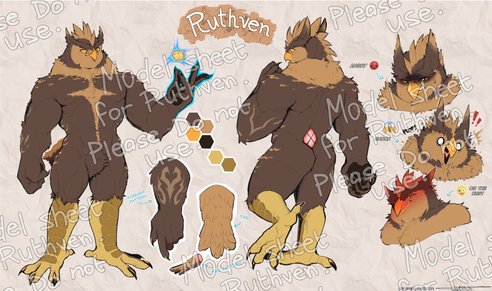 SentryEntry's tweet image. Ref sheet I got to do for Ruthven a little bit back!