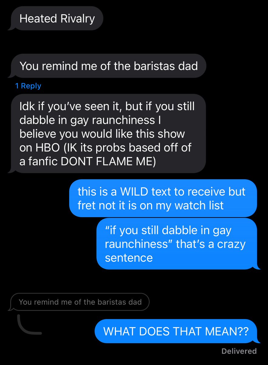 i love being openly queer with the younger members of my family because then you get gems like this. unprompted.