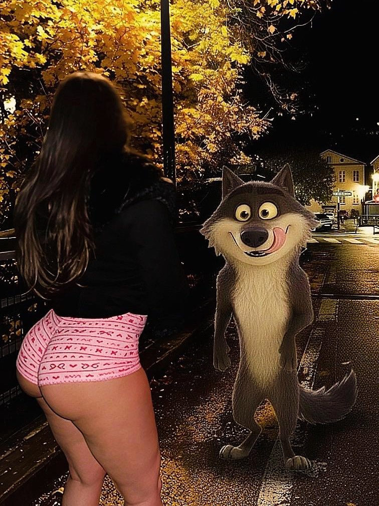 FrisonLaura's tweet image. J’ai croisé le loup Intermarché, 🐺heureusement qu’il est végétarien 🙈🥵#intermarché #leloup #buzz #vegetarien  #publicité