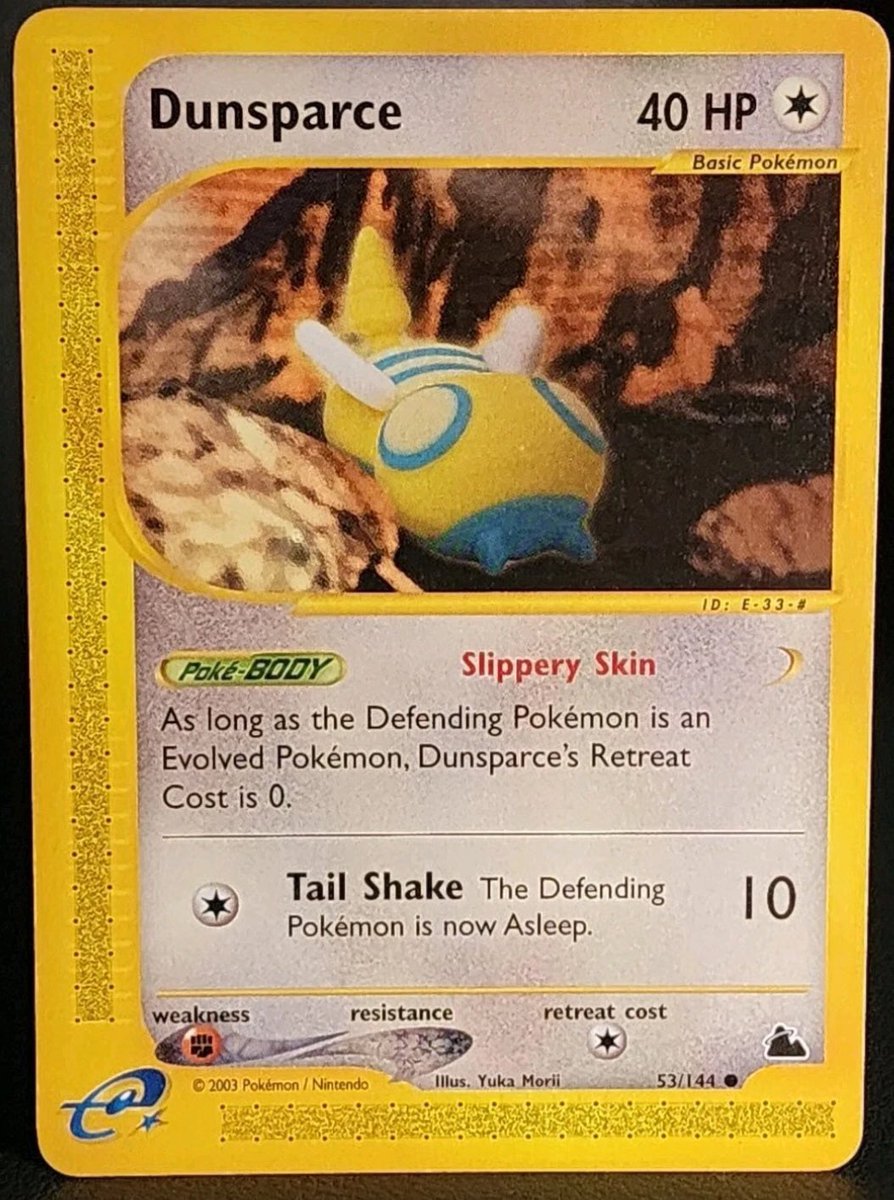 charcoeurl's tweet image. rrgh this skyridge dunsparce is one of the last few cards i need to be done as i can with my dunsparce masterset....why must he be so elusive :(