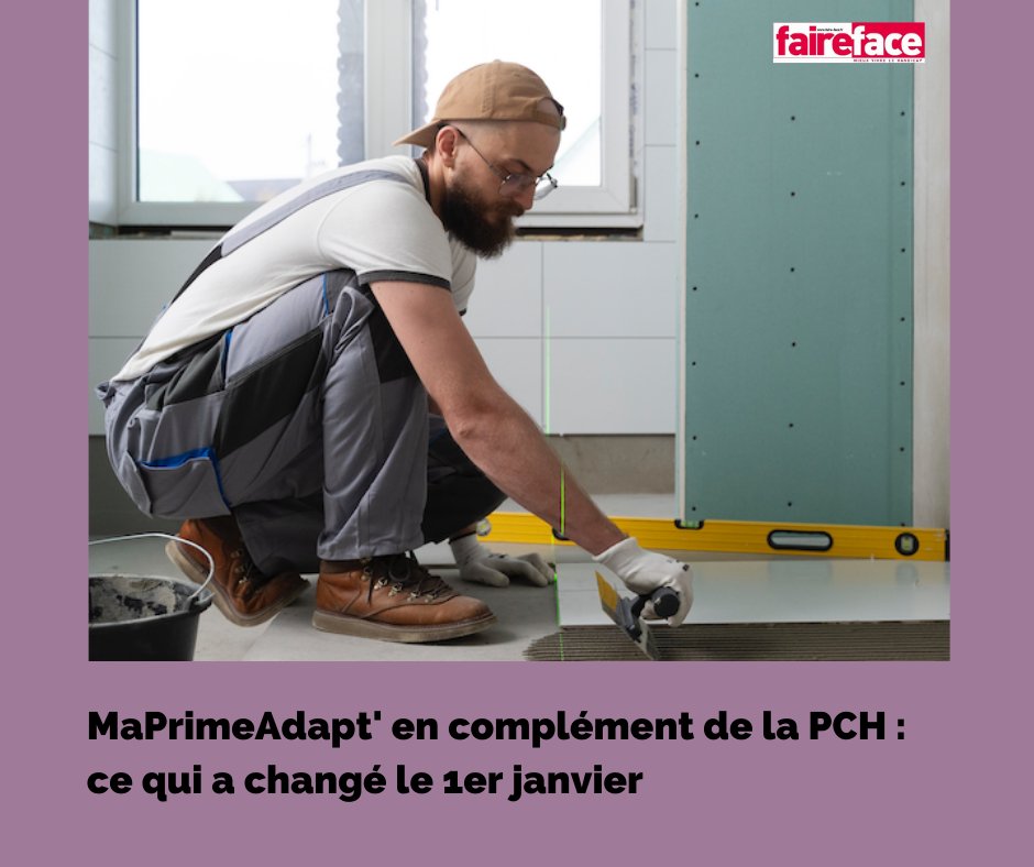 Si les plafonds de ressources donnant droit à MaPrimAdapt' ont légèrement augmenté le 1er janvier, l'obtenir reste long et fastidieux pour les personnes handicapées. Mais elle est intéressante car elle est cumulable avec la PCH pour financer les travaux.➡️ urls.fr/xcVGDu