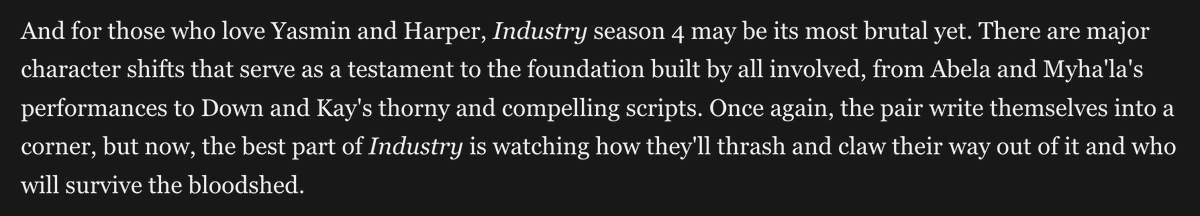 ok so yasmin and harper are about to hurt each other so deeply and so irreparably that their relationship will potentially never recover. for the 5th time screenrant.com/industry-seaso…