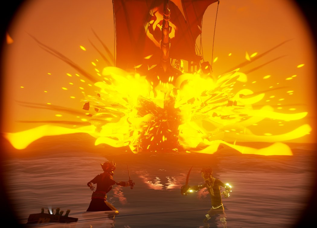AAistratoiu's tweet photo. “Flames and Glory!”

Theme: The Devil’s Roar

@SeaOfThieves 
#SeaOfThieves #SoTShot https://t.co/sE8AxhccaI