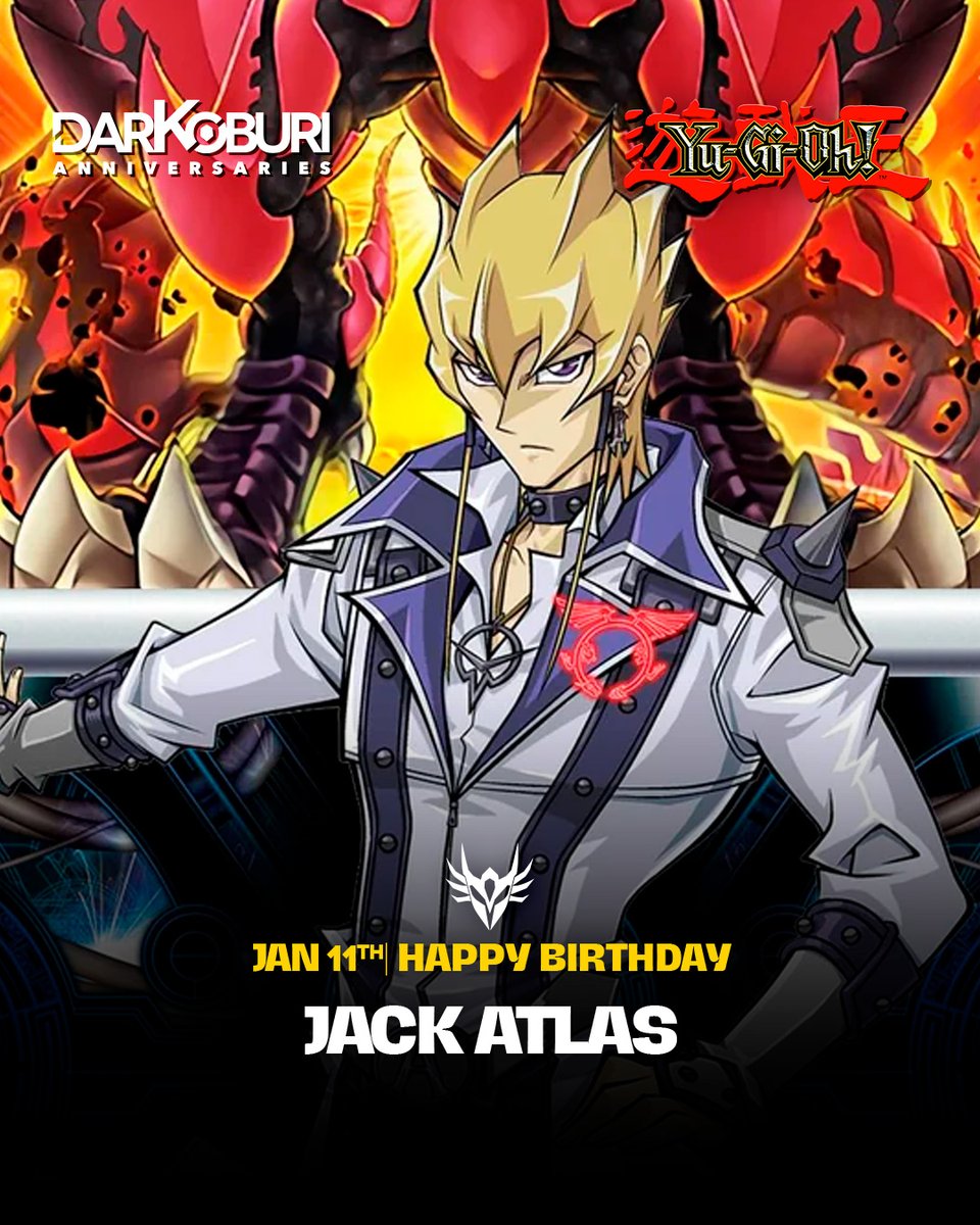 🎂🔥 El Rey del Duelo acelera un año más. ¡Feliz cumpleaños a Jack Atlas!