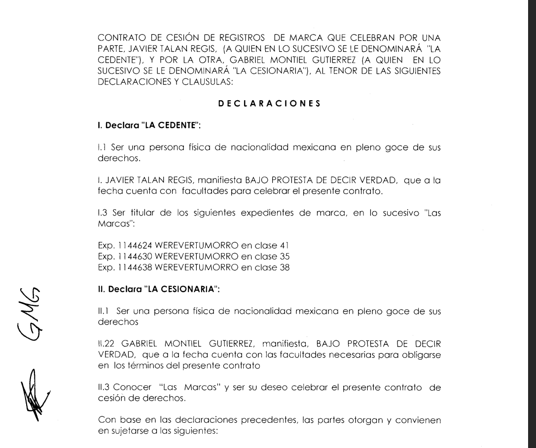 JavierQns's tweet photo. @werevertumorro No se de eso Gabo, pero desde que me gradúe de leyes, quise hacer una tesis de su caso W2M y me tope con el arreglo que hicieron con el Ex manager (OJO LA IMAGEN ES INFORMACIÓN PUBLICA): https://t.co/gV6BJjluDE