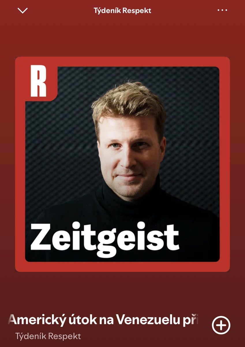 Parádní nový podcast Zeitgeit kolegy Štěpána Sedláčka - první díl o USA a Evropě s Dominikou Perlinovou a Tomášem Lindnerem. Překvapivě nadčasové, kdo by to u Zeitgeistu řekl! <a href="/RESPEKT_CZ/">Týdeník Respekt</a> 

open.spotify.com/episode/5HnQn0…