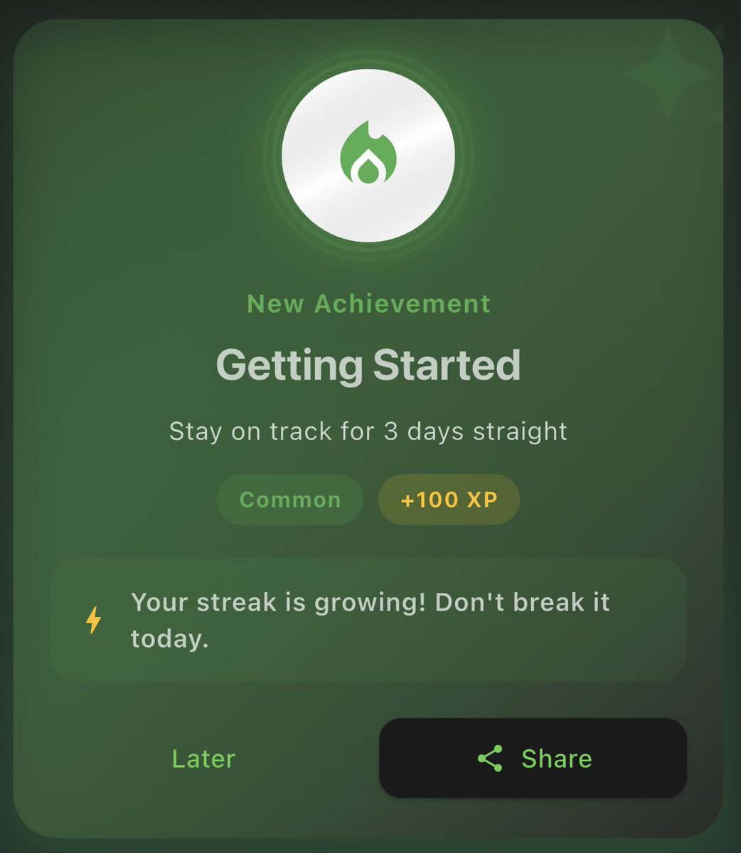 nestor__studio's tweet photo. I unlocked the "Getting Started" achievement in Smoke-Free Quest: Stay on track for 3 days straight (+100 XP). 
Join me and try to beat my progress! https://t.co/vkKYkWhQKf https://t.co/VhC7YnCSxQ