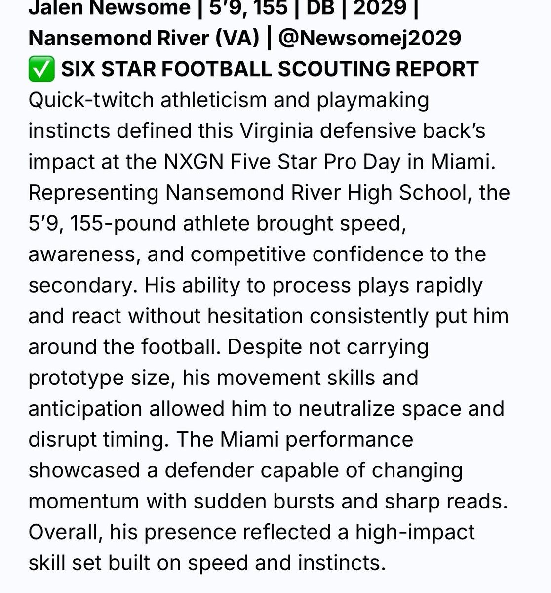 Jalen Newsome tweet media