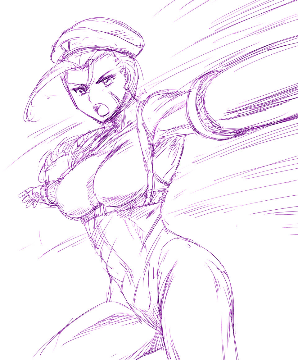 キャミィのイラストを上げ直し。
どうかな～。 